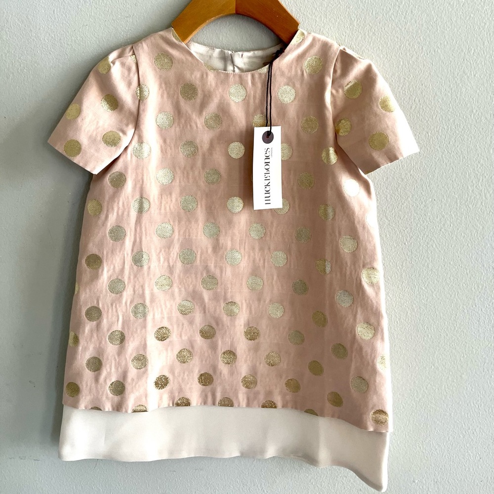 Blush and Gold Hucklebones Shift Dress